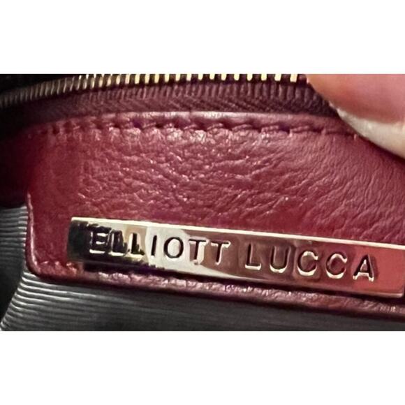Elliot and Lucca Red Leather Weaved Bag - Picture 4 of 10